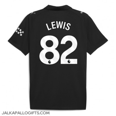 Manchester City Rico Lewis #82 Vieraspaita 2025-26 Lyhythihainen Manchester City Rico Lewis #82 Vieraspaita 2025-26 Lyhythihainen